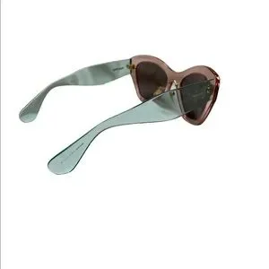 Miu Miu Made in Italy Pink Green Sunglasses Miu Miu | Accessories | Miu Miu Made In Italy Pink Green  main image 2